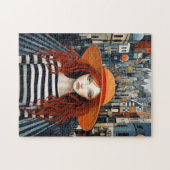 Puzzel Ginger Wonderland Abstracte reis gestreept Legpuzzel (Horizontaal)