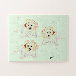 Puzzel: Golden Retriever Puppies Legpuzzel