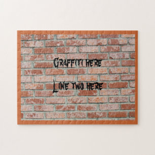 Puzzel - Graffiti op bakstenen muur
