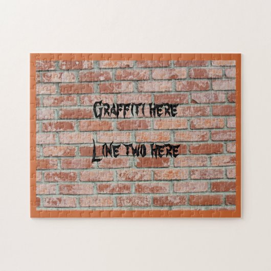Puzzel - Graffiti op bakstenen muur (Horizontaal)