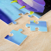 PUZZEL: Grappige Alien-UFO-Ontvoering Legpuzzel (Zijkant)