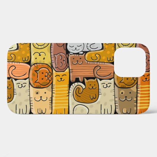 Puzzel Grappige Katten Huis Naadloos Case-Mate iPhone Case (Achterkant (horizontaal))