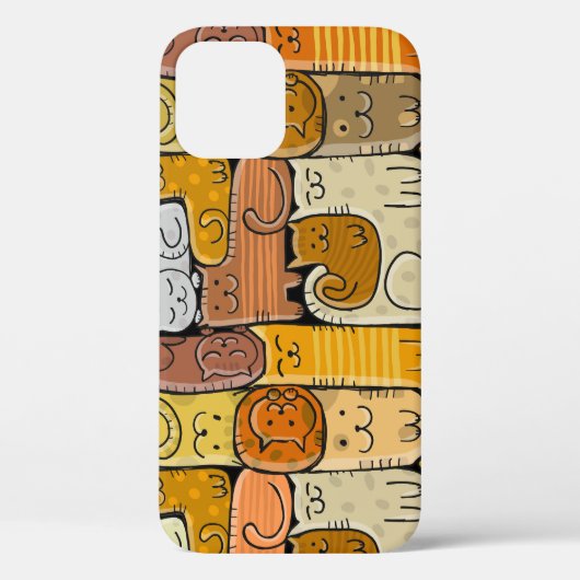 Puzzel Grappige Katten Huis Naadloos Case-Mate iPhone Case (Achterkant)
