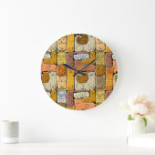 Puzzel Grappige Katten Huis Naadloos Grote Klok (Huis)