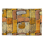 Puzzel Grappige Katten Huis Naadloos Kussensloop (Achterkant)