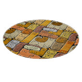 Puzzel Grappige Katten Huis Naadloos Snijplank (Hoek)