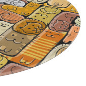 Puzzel Grappige Katten Huis Naadloos Snijplank (Hoek)