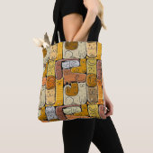 Puzzel Grappige Katten Huis Naadloos Tote Bag (Dichtbij)