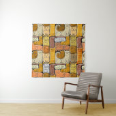 Puzzel Grappige Katten Huis Naadloos Wandkleed (In situ)