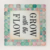 Puzzel groeien met de Flow Inspirerend Quote (Horizontaal)