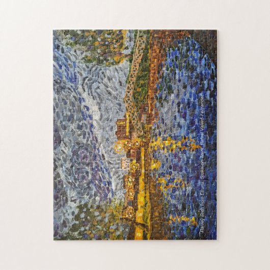 Puzzel. Hanley uitzicht uit Etruria. Stoke-on-Tren Legpuzzel (Verticaal)