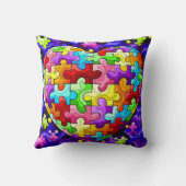 Puzzel hart kussen (Achterkant)