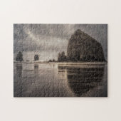 Puzzel: Haystack Rock en naalden Legpuzzel (Horizontaal)
