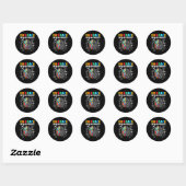 Puzzel Hersenen Autisme ASS ADHD Moeder Kinder Oma Ronde Sticker (Vel)