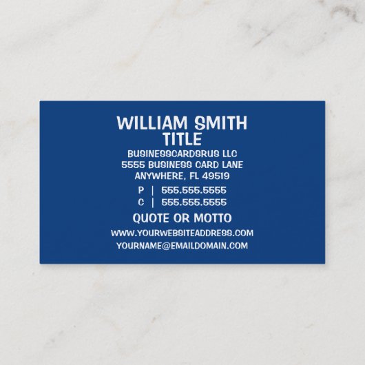 Puzzel hersenen kunst visitekaartje (Achterkant)