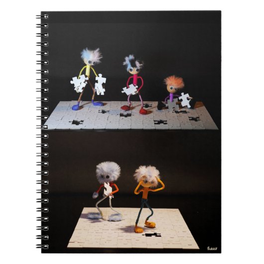 Puzzel humor met de Fubby's. Notitieboek (Voorkant)