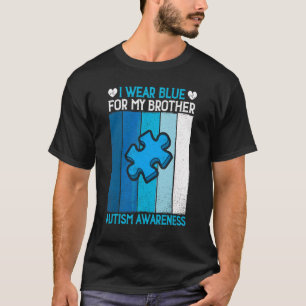 Puzzel Ik Draag Blauw Voor Mijn Broer Autisme Acce T-shirt