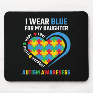 Puzzel Ik Draag Blauw Voor Mijn Dochter Autisme Aw Muismat