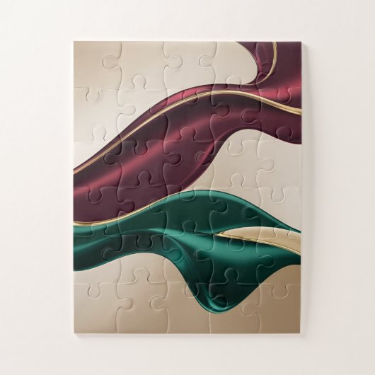 Puzzel in stijlvolle abstracte grafiek (Verticaal)