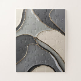Puzzel in stijlvolle abstracte graphics