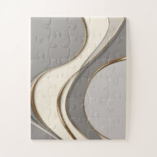 Puzzel in stijlvolle abstracte graphics