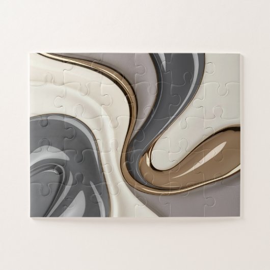 Puzzel in stijlvolle abstracte graphics legpuzzel (Horizontaal)