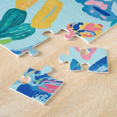 Puzzel in stijlvolle grafiek (Zijkant)