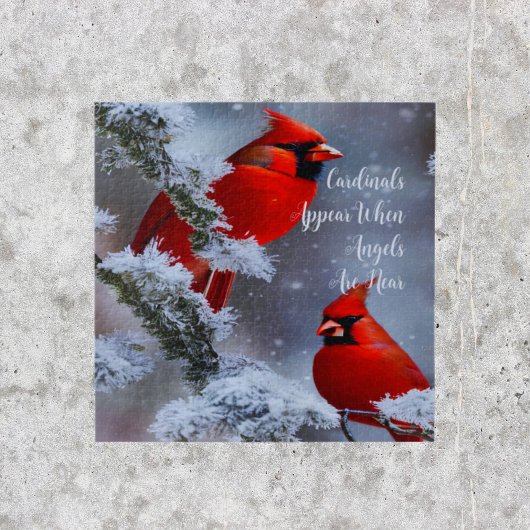 puzzel kardinalen verschijnen wanneer engelen in d