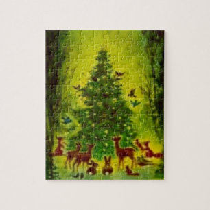 Puzzel, Kerstbijeenkomst Rond een Boom Legpuzzel