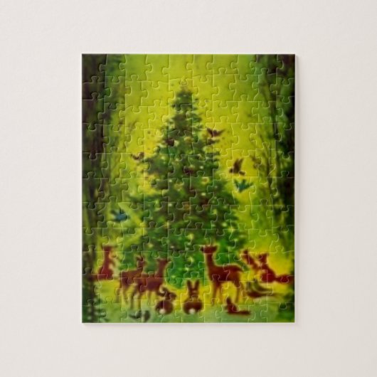 Puzzel, Kerstbijeenkomst Rond een Boom Legpuzzel (Verticaal)