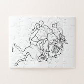 Puzzel: Kerstman & Rudolph Legpuzzel (Horizontaal)