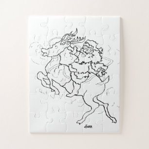 Puzzel: Kerstman & Rudolph Legpuzzel