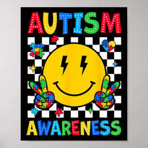 Puzzel Liefde Accepteer Begrijp Autisme Bewustzijn Poster