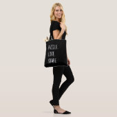 Puzzel. Liefde. Delen. Boodschappentas Tote Bag (Op model)