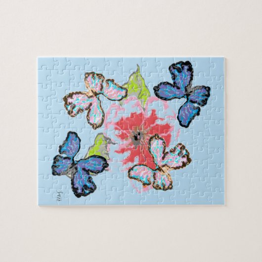 Puzzel: Liefde van vlinders Legpuzzel (Horizontaal)