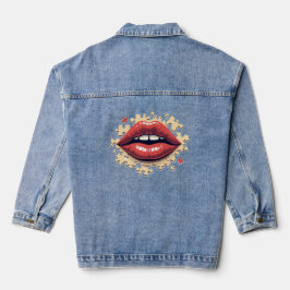 Puzzel lippen denim jacket
