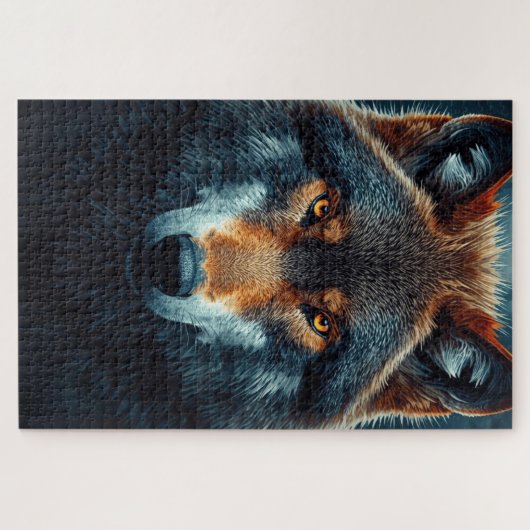 Puzzel Majestueuze Wolf (Horizontaal)