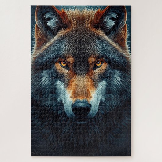 Puzzel Majestueuze Wolf (Verticaal)