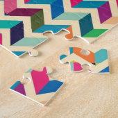 Puzzel - Meerkleurige Zigzag (Zijkant)