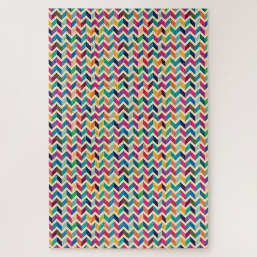 Puzzel - Meerkleurige Zigzag (Verticaal)
