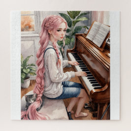 Puzzel - Meisje met piano