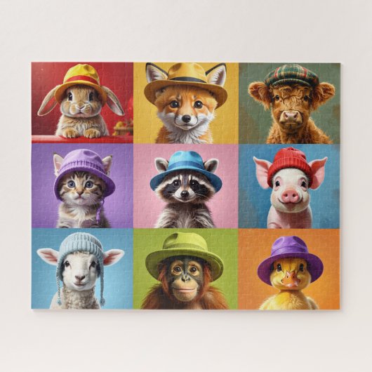 Puzzel met Adorable Baby Dieren (Horizontaal)