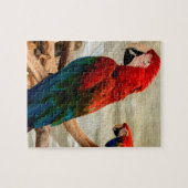 Puzzel met ara's op boomtak (Horizontaal)