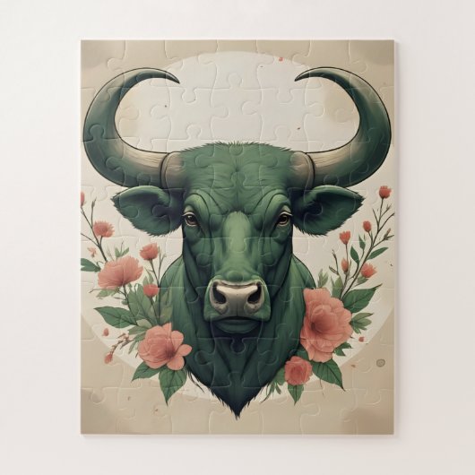 Puzzel met bull-thema (Verticaal)