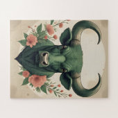 Puzzel met bull-thema (Horizontaal)