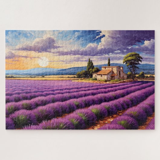 Puzzel met charmante lavendel Provence Frankrijk (Horizontaal)