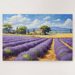 Puzzel met charmante lavendel Provence Frankrijk Legpuzzel