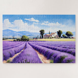 Puzzel met charmante lavendel Provence Frankrijk Legpuzzel