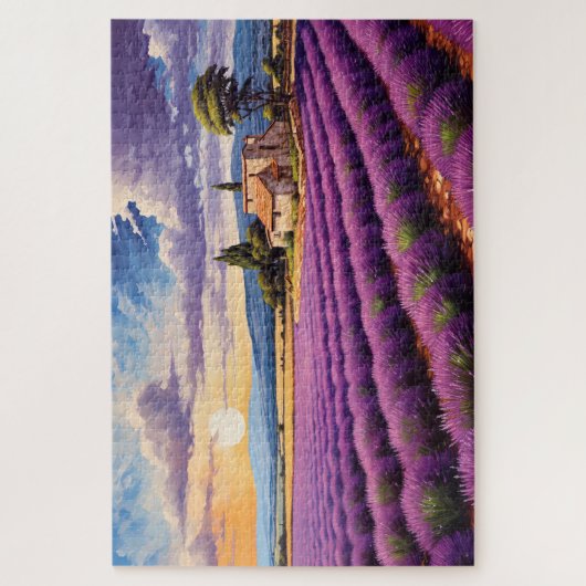 Puzzel met charmante lavendel Provence Frankrijk Legpuzzel (Verticaal)