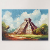 Puzzel met Chichen Itza, Mexico. Legpuzzel (Horizontaal)